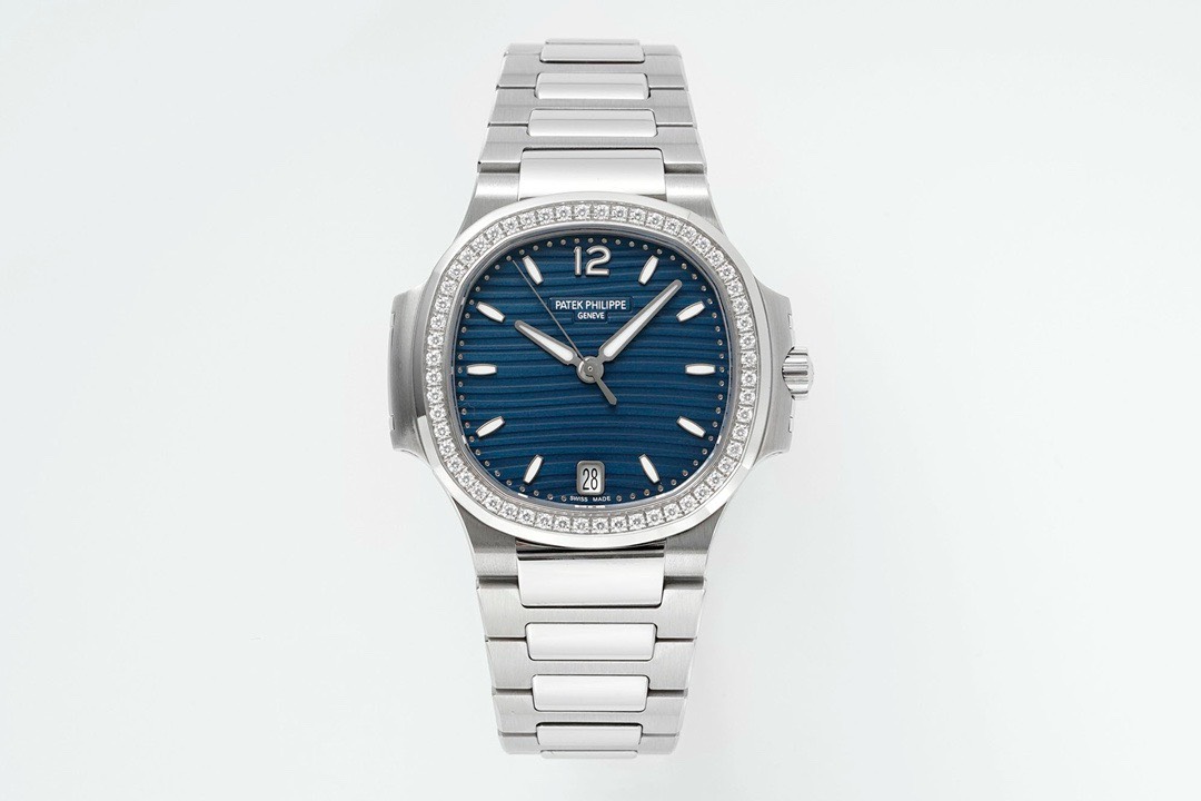 Bagsaaa Pat*k Phi1i*pe Nautilus silver & blue 32 mm