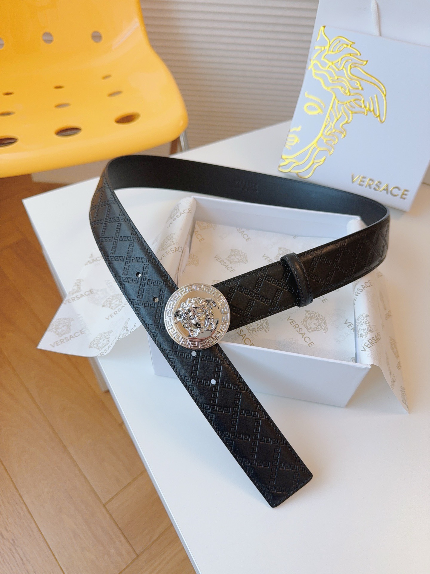 Bagsaaa Versace Black Belt