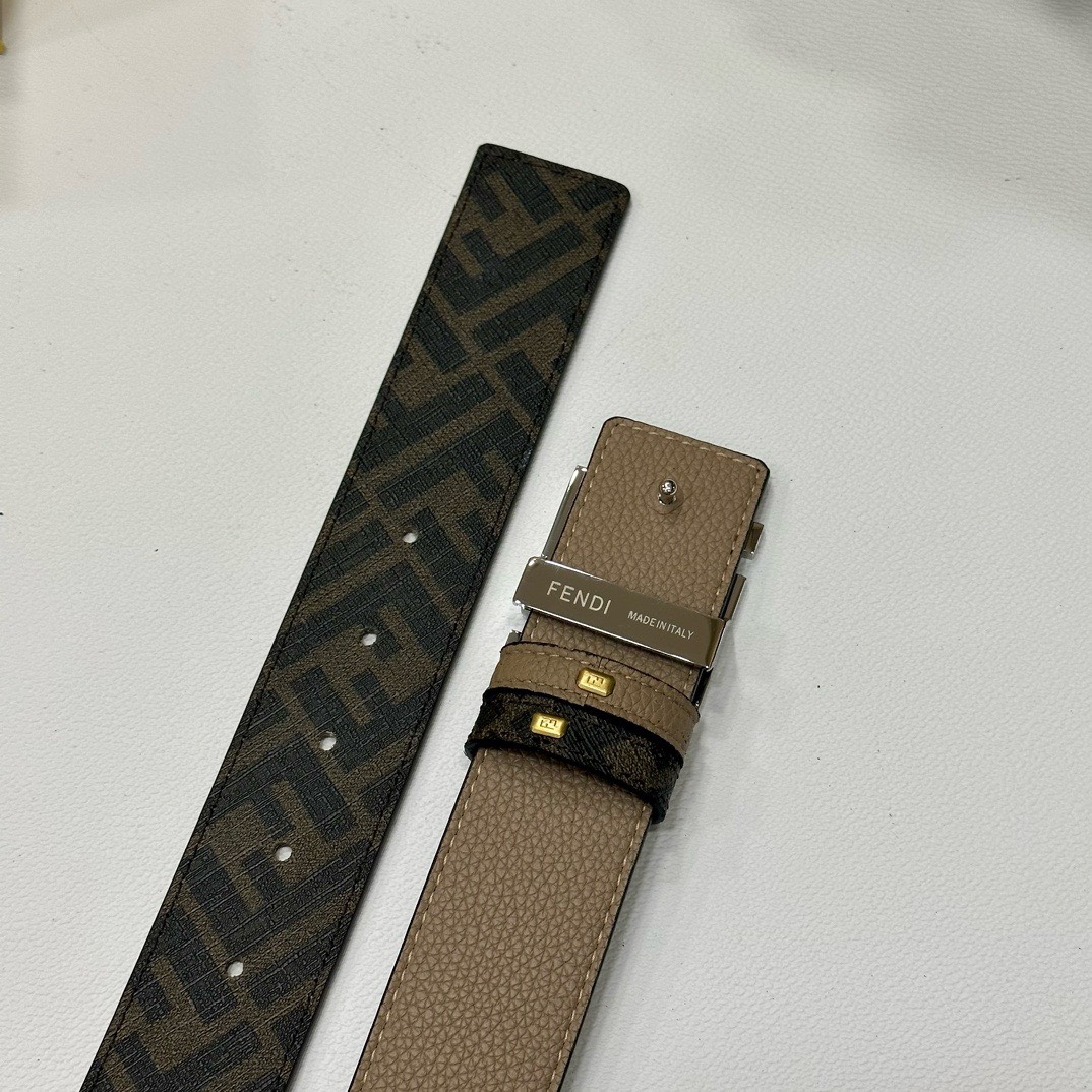 Bagsaaa F**di Belt In Silver Hardware