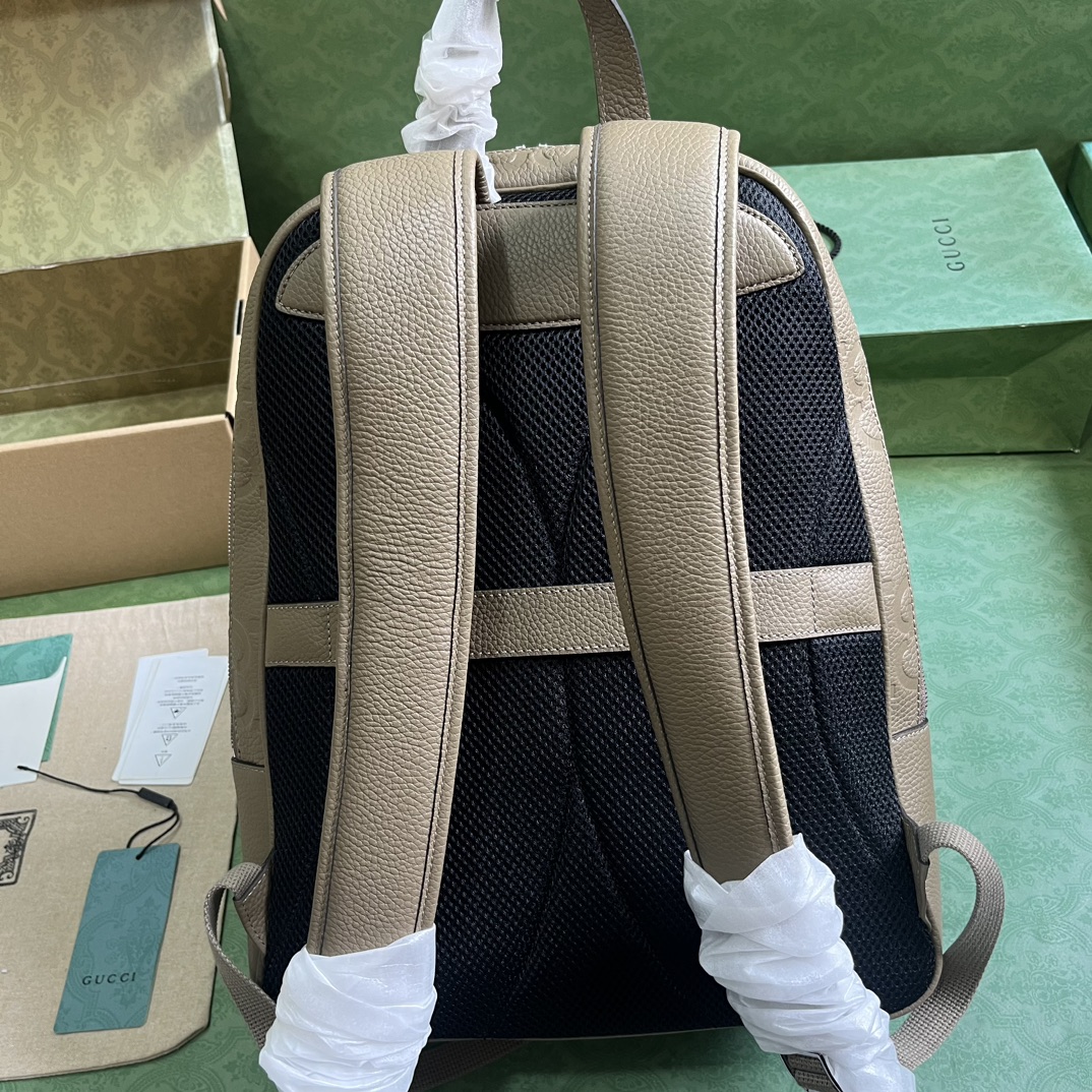 Bagsaaa Gvc*1 Jumbo GG Backpack In Gray - 32x 42x 16cm
