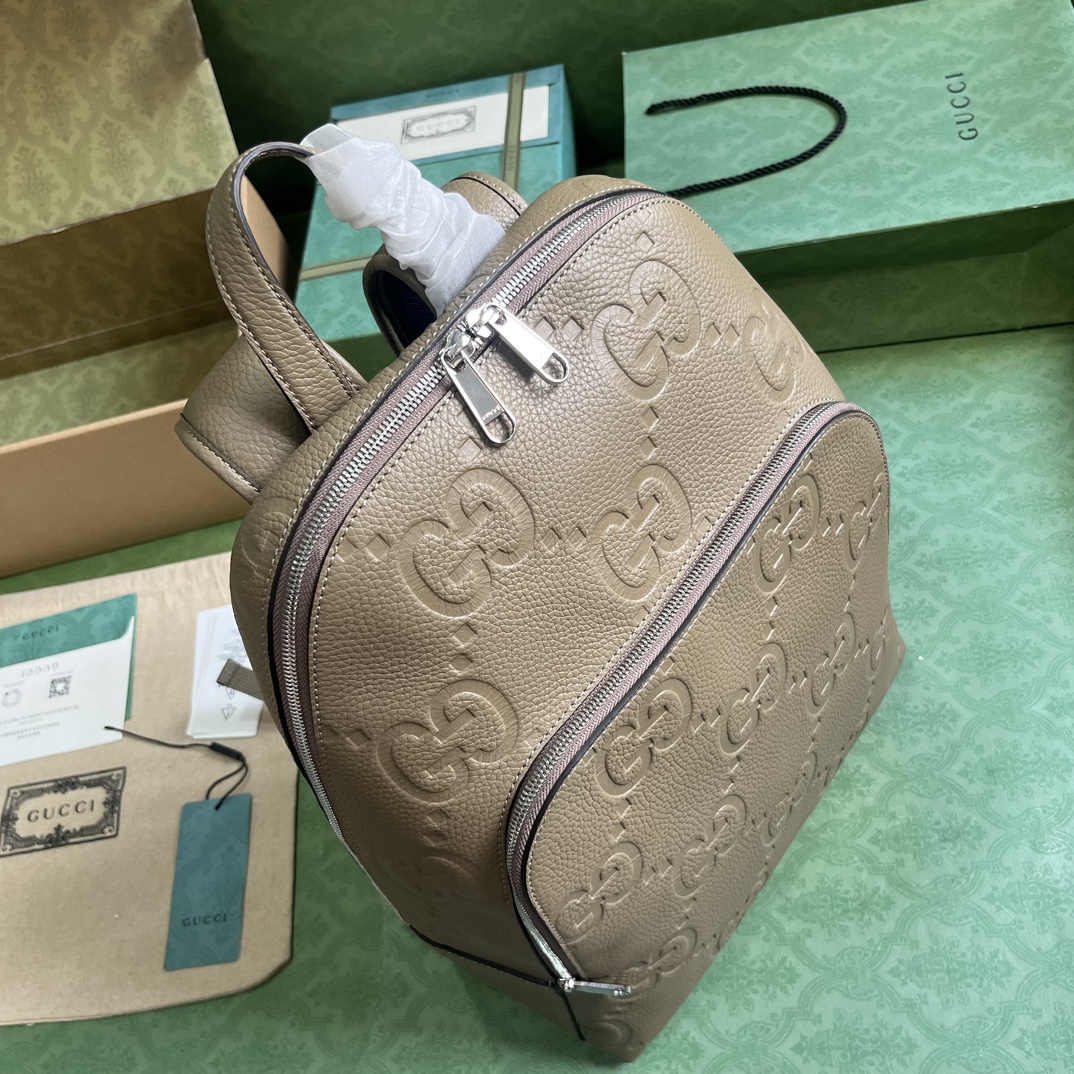 Bagsaaa Gvc*1 Jumbo GG Backpack In Gray - 32x 42x 16cm