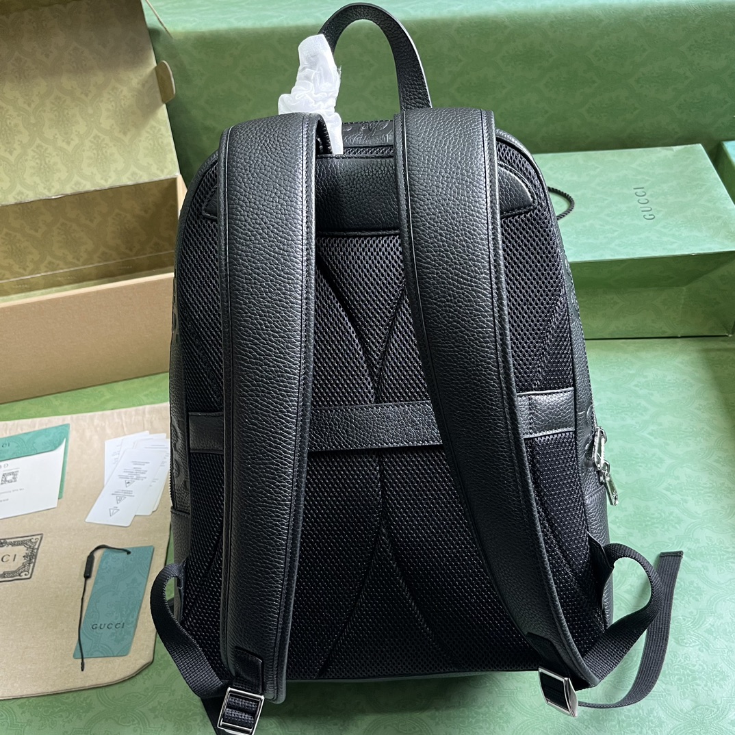 Bagsaaa Gvc*1 Jumbo GG Backpack In Black - 32x 42x 16cm