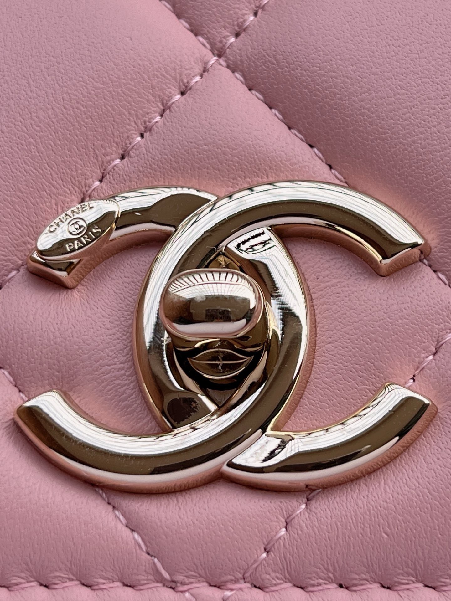 Bagsaaa Ch**el Trendy CC Pink Gold Hardware 25cm