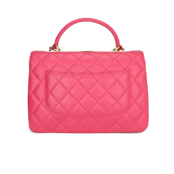 Bagsaaa Ch**el Trendy CC Hot Pink Gold Hardware 25cm