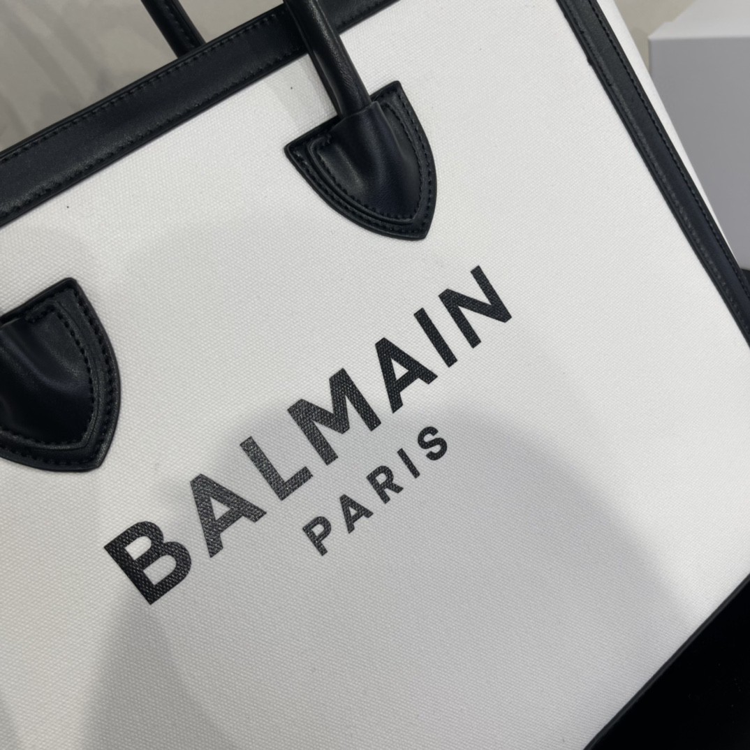 Bagsaa Balmain Large B-Army 42 tote bag black - 42*34*13cm
