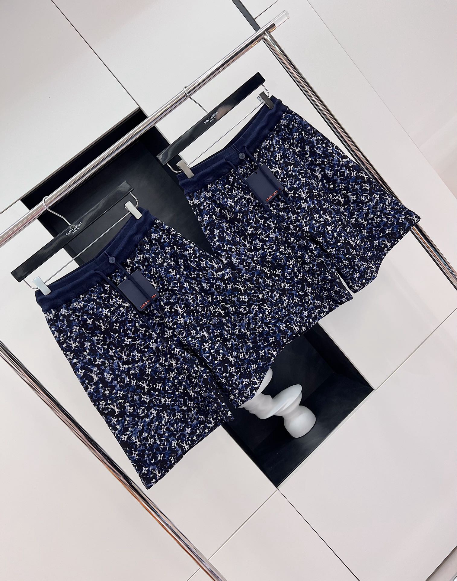 Bagsaaa L0vis Vvtt0n Pant Monogram Blue
