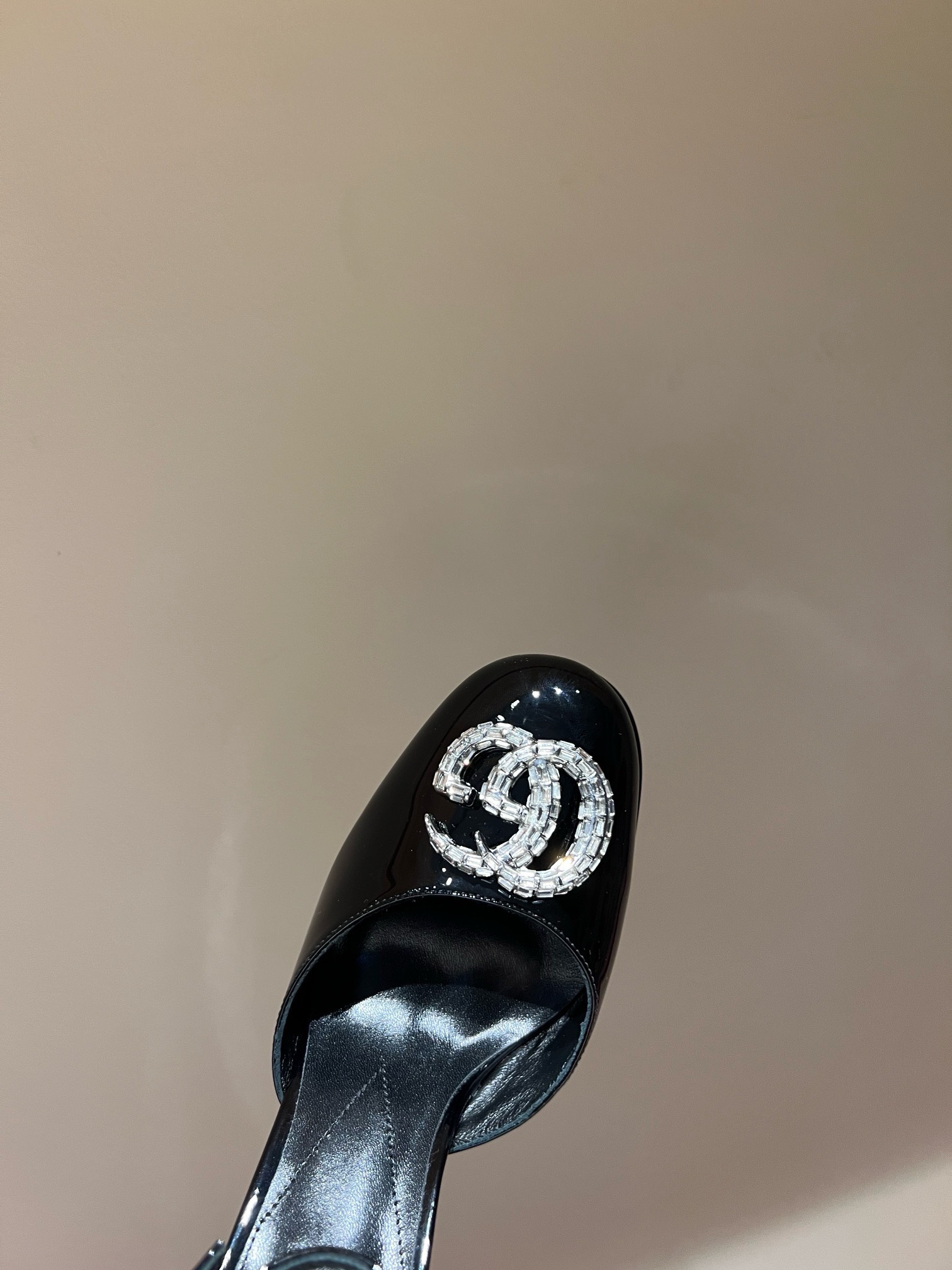 Bagsaaa Gvc*1 Platform Pump With Double G In Black 115mm