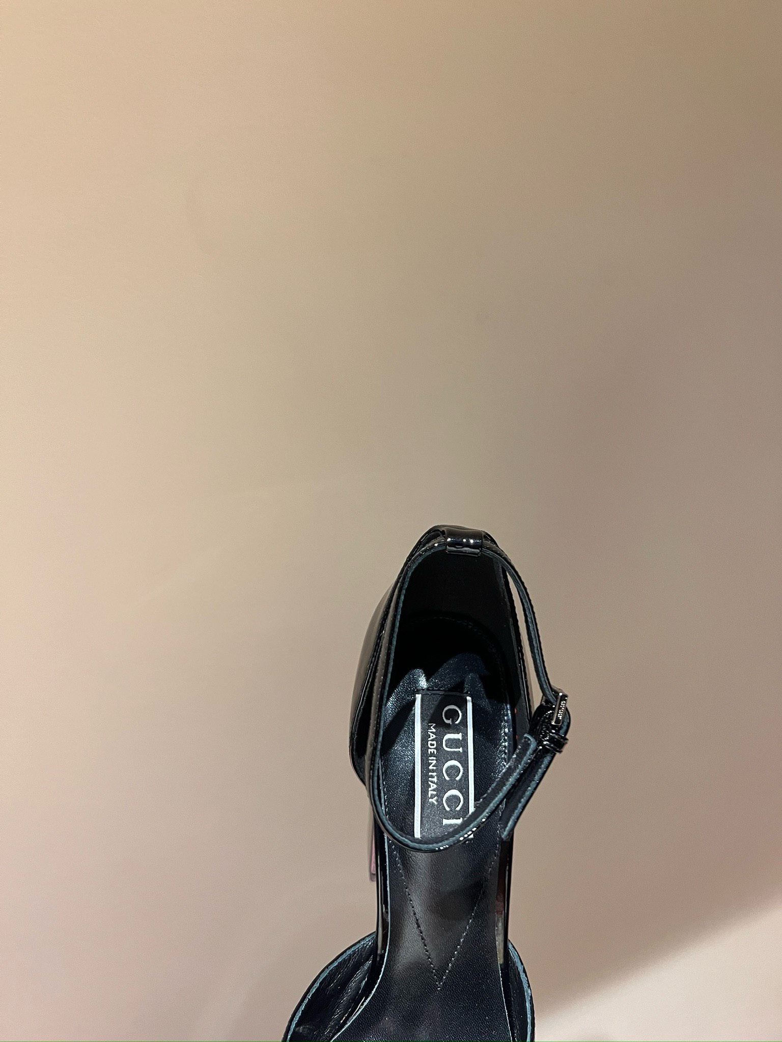 Bagsaaa Gvc*1 Platform Pump With Double G In Black 115mm