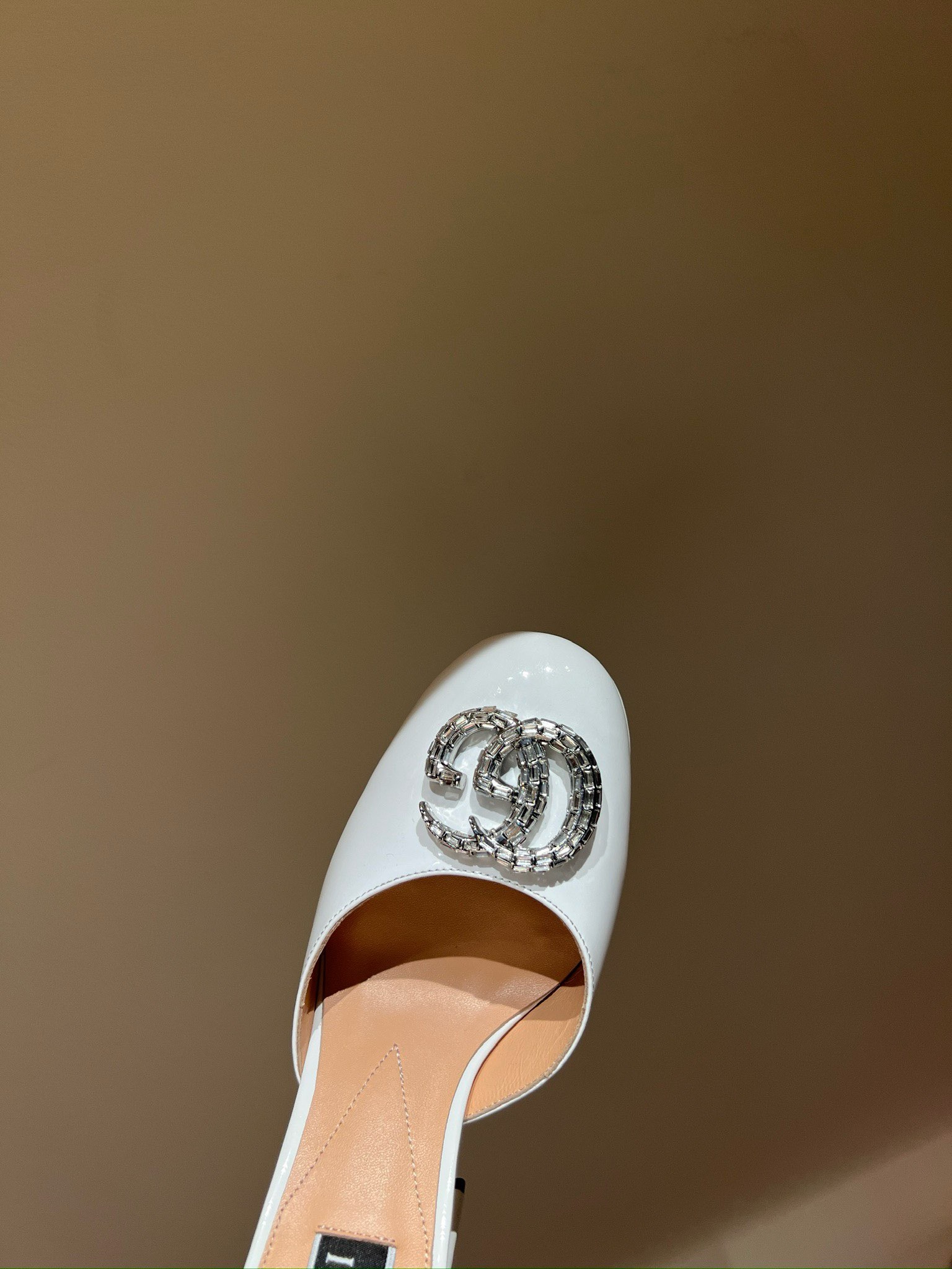 Bagsaaa Gvc*1 Platform Pump With Double G In White 115mm