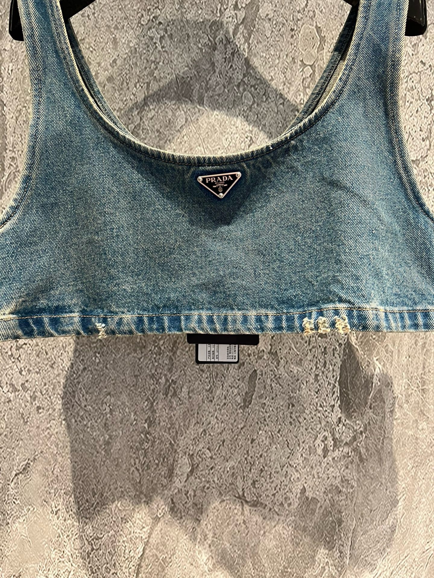 Bagsaaa Pra*a Denim Top