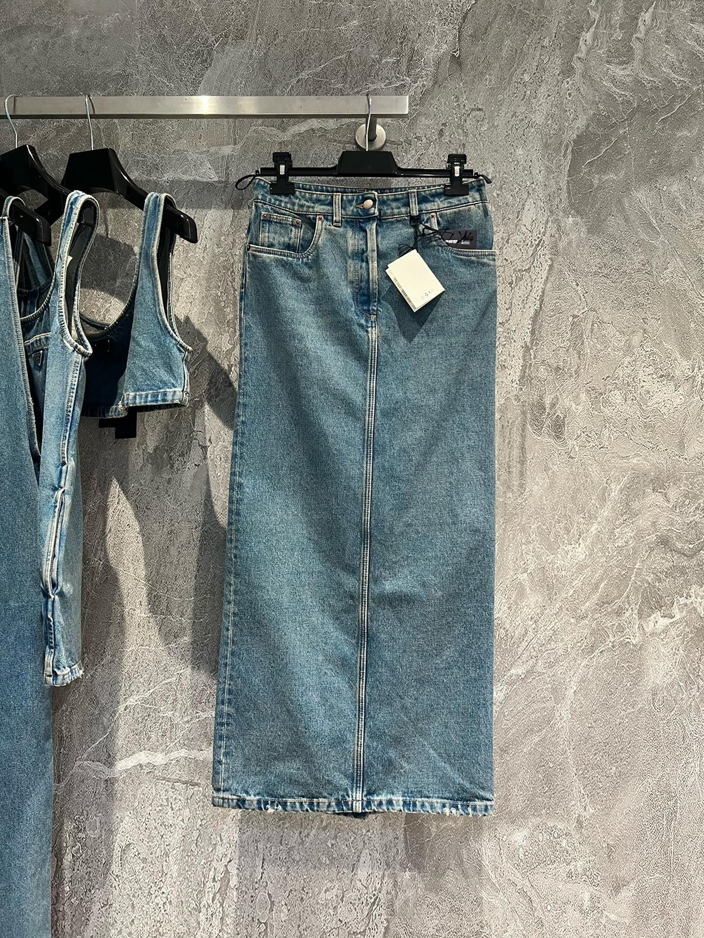 Bagsaaa Pra*a Denim Skirt