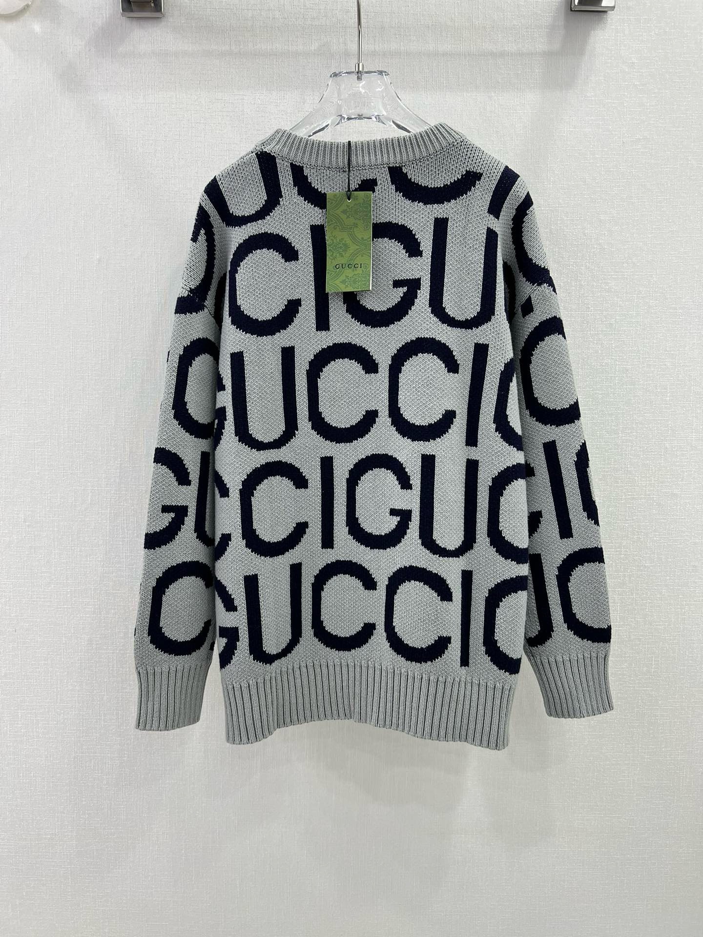 BAGSAAA Gvc*1 WOOL SWEATER GREY