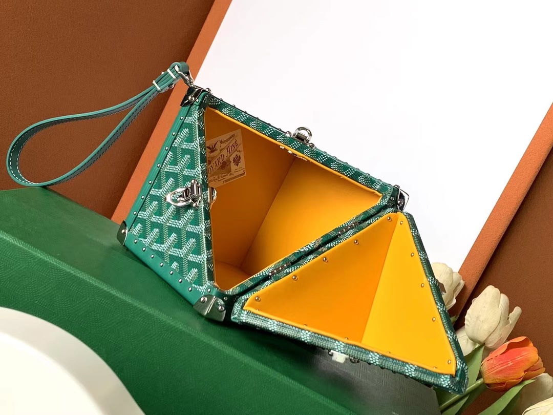 Bagsaa G09ard Dé Trunk Bag Metallic Green - 12.5*12.5*12.5CM