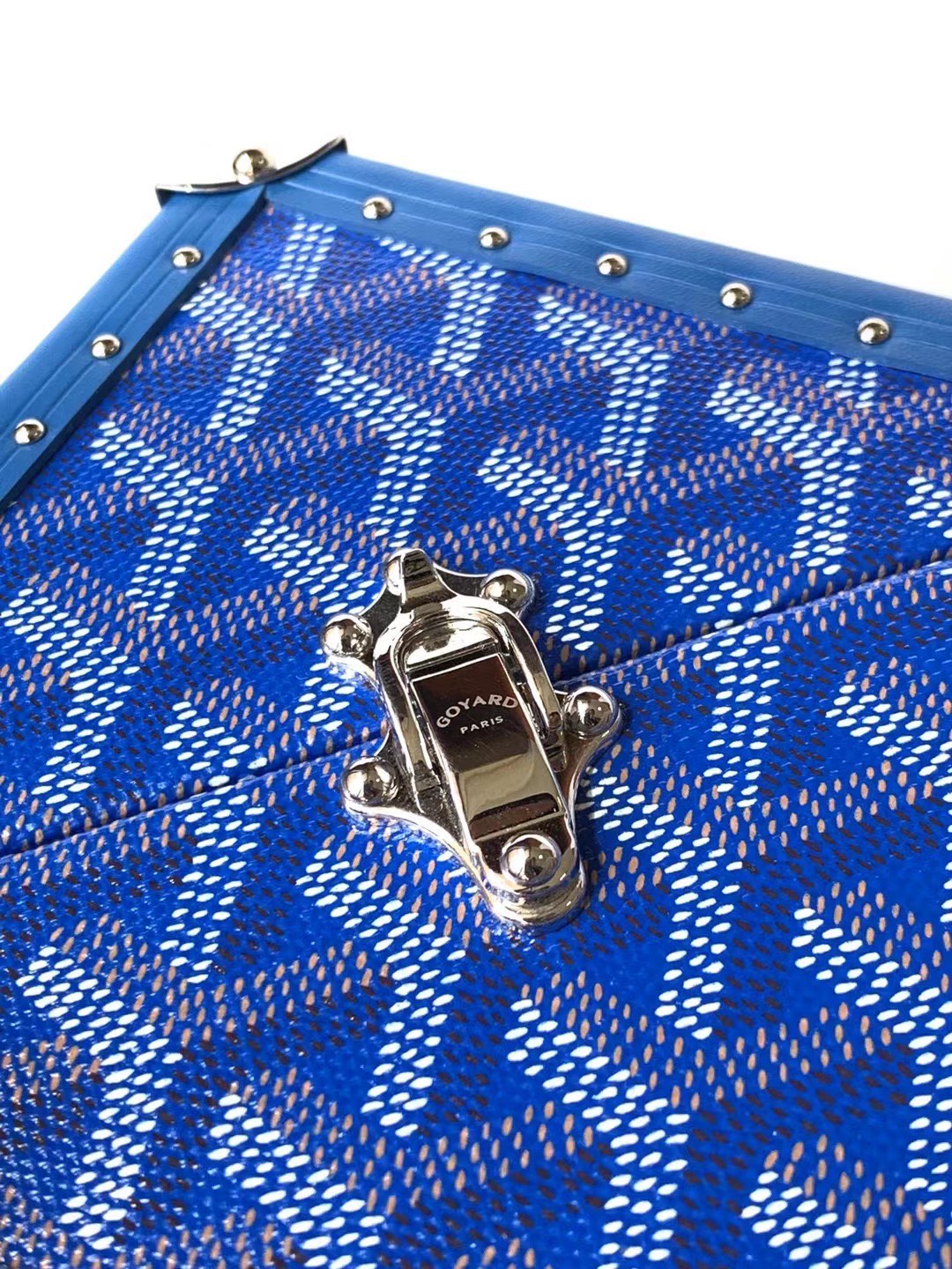 Bagsaa G09ard Dé Trunk Bag Metallic Blue - 12.5*12.5*12.5CM