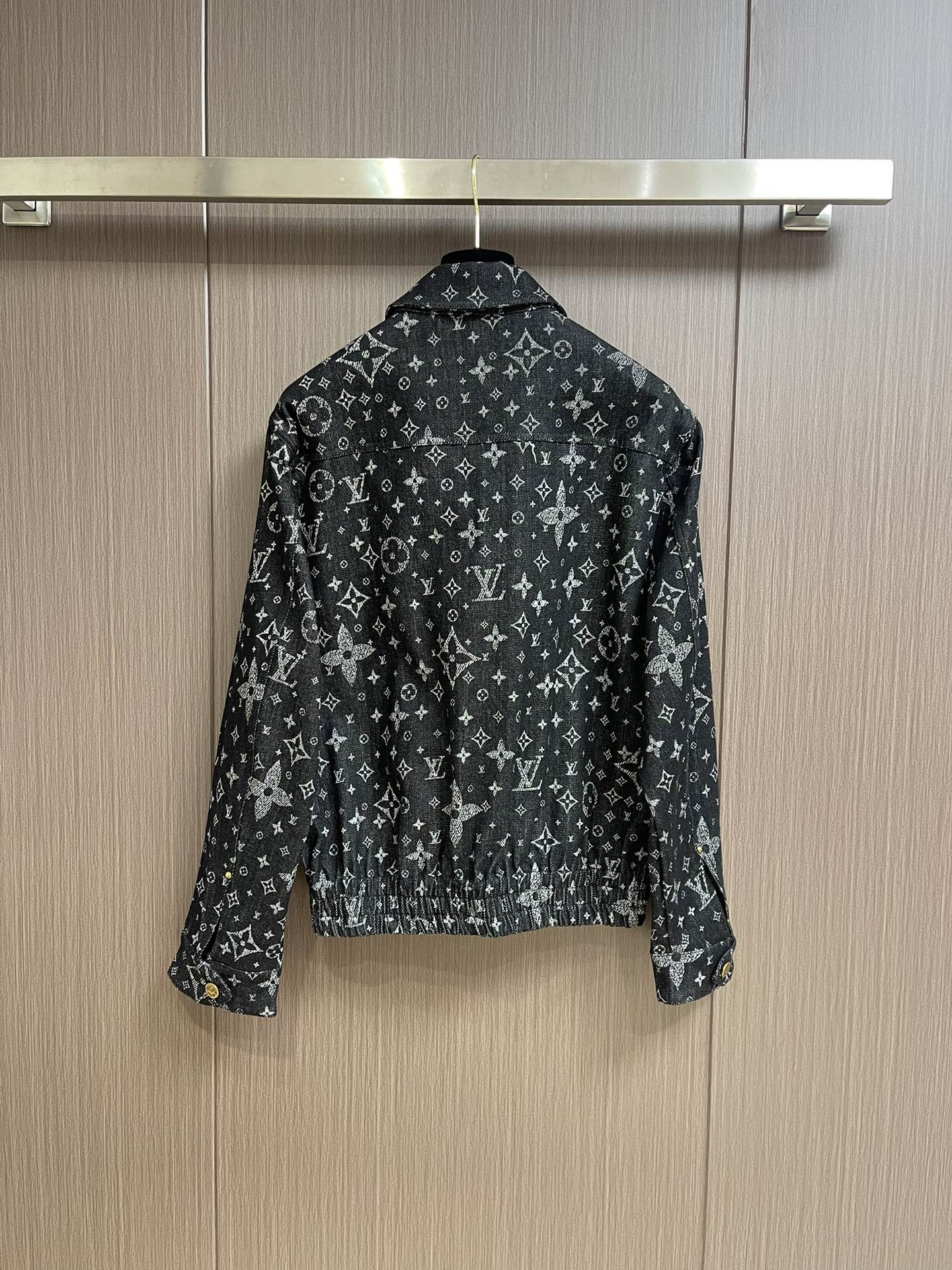 Bagsaaa L0vis Vvtt0n Denim Black Jacket