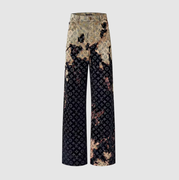Bagsaaa L0vis Vvtt0n Monogram Denim Pants