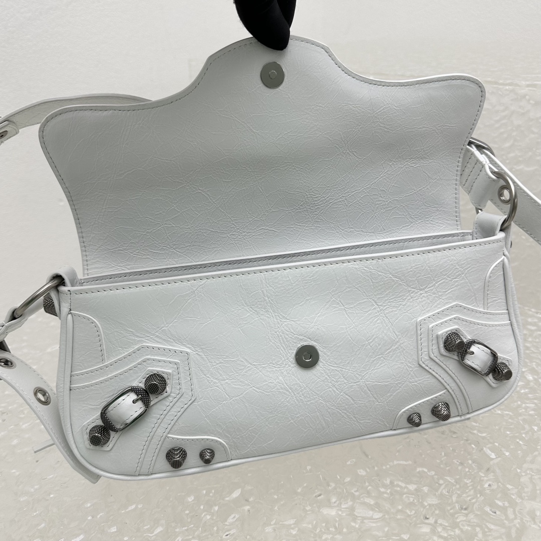 Bagsaaa Ba1en*iaga Le Cagole Sling White Bag - 29*4.5*14CM