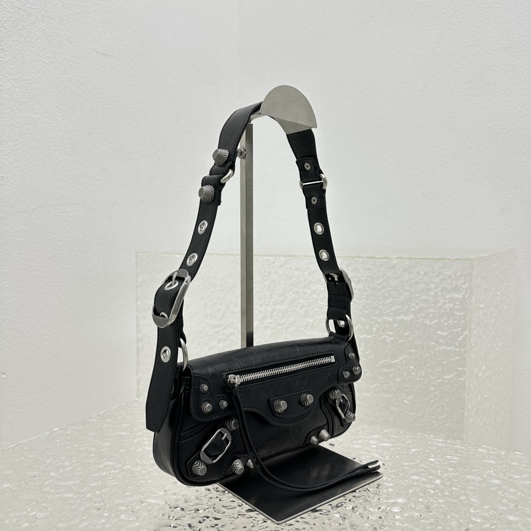 Bagsaaa Ba1en*iaga Le Cagole Sling Black Bag - 29*4.5*14CM