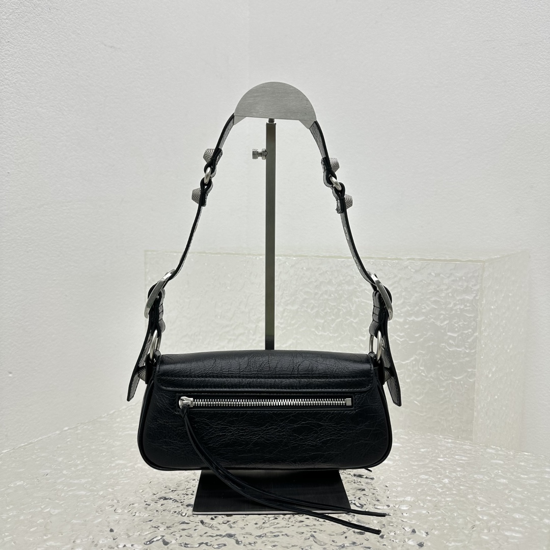 Bagsaaa Ba1en*iaga Le Cagole Sling Black Bag - 29*4.5*14CM