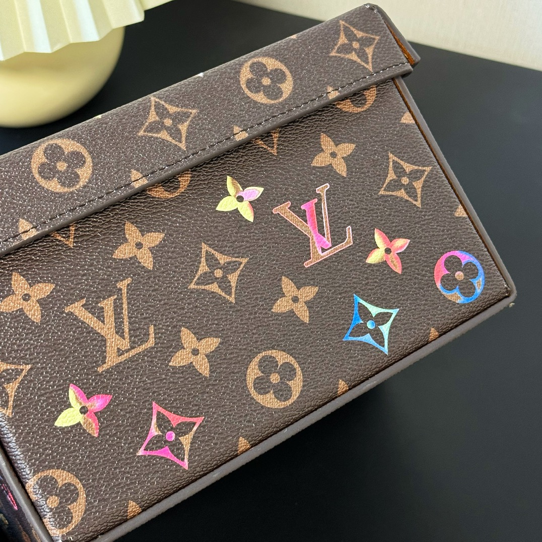 Bagsaaa L0vis Vvtt0n Monogram Box Colorful - 20*14*13CM