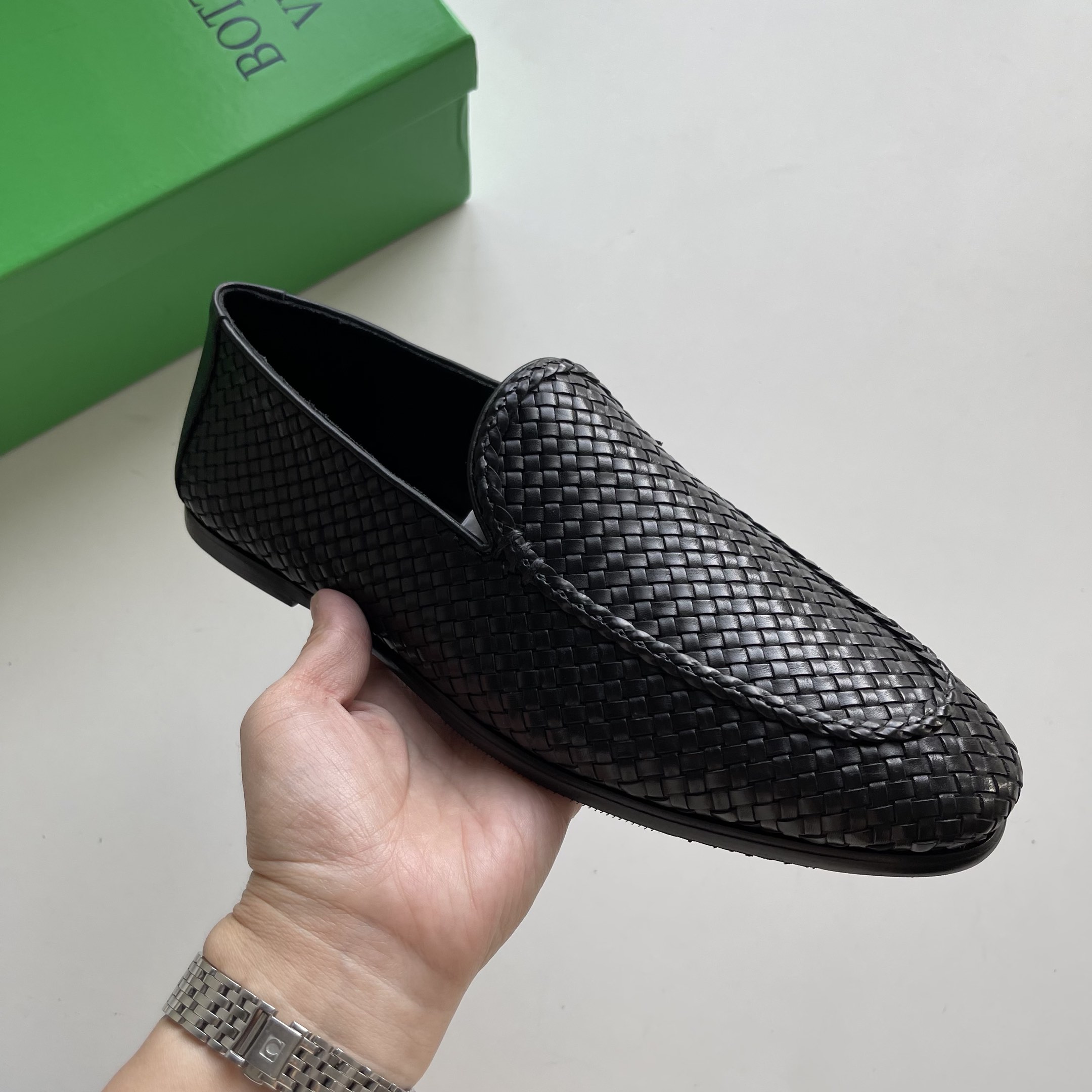 Bagsaaa B0tt*ga Ven*ta Black Loafers