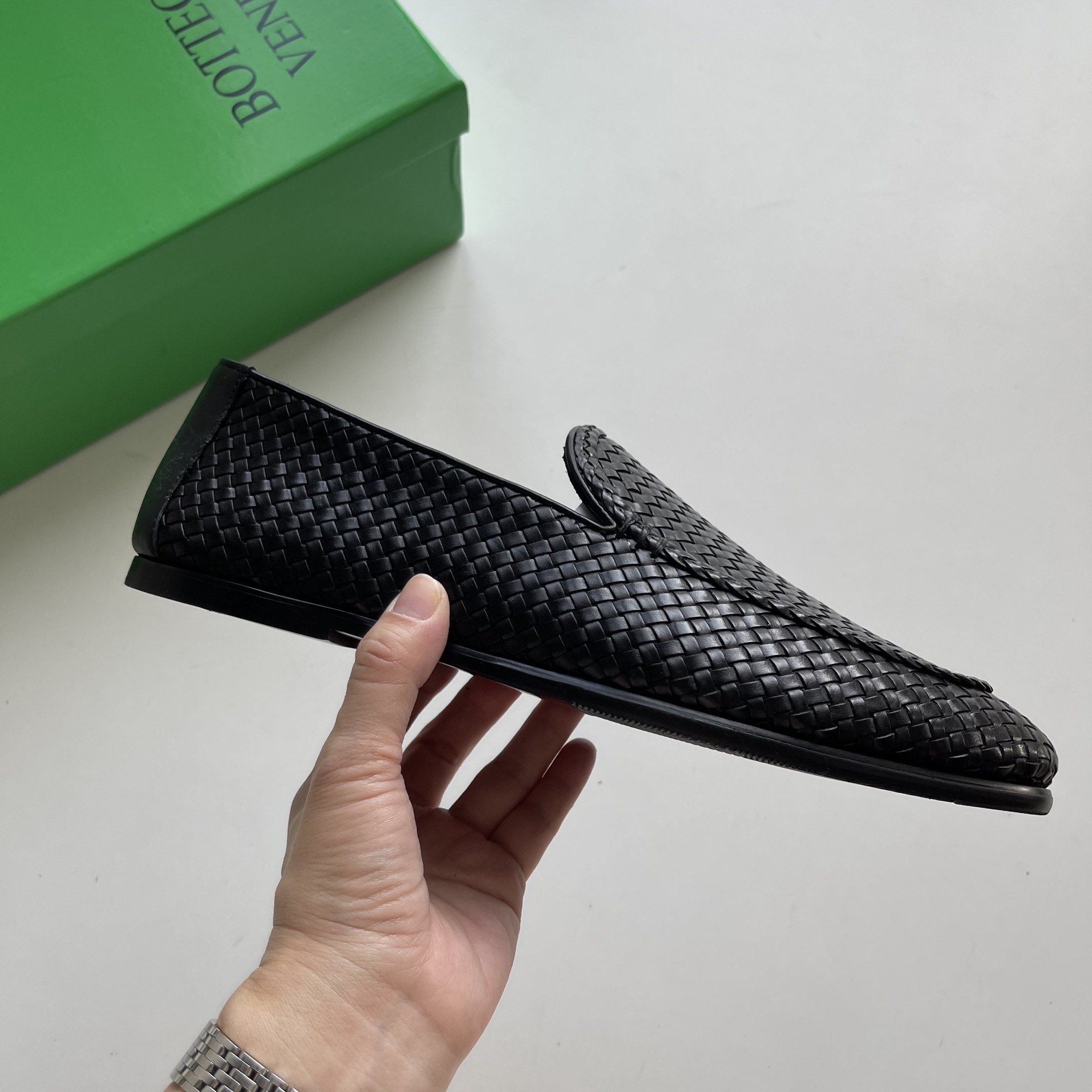 Bagsaaa B0tt*ga Ven*ta Black Loafers