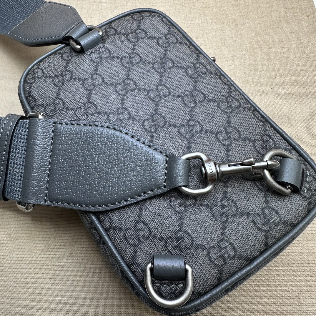 BAGSAAA Gvc*1 OPHIDIA GG MINI CROSS BODAY BAG IN GREY - 12*18*6.9CM