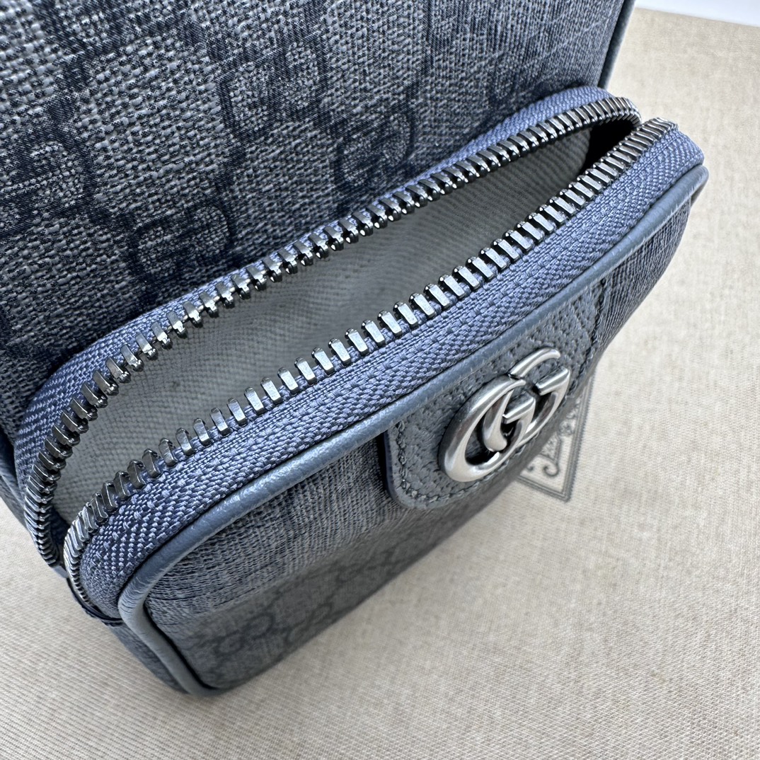 BAGSAAA Gvc*1 OPHIDIA GG MINI CROSS BODAY BAG IN GREY - 12*18*6.9CM