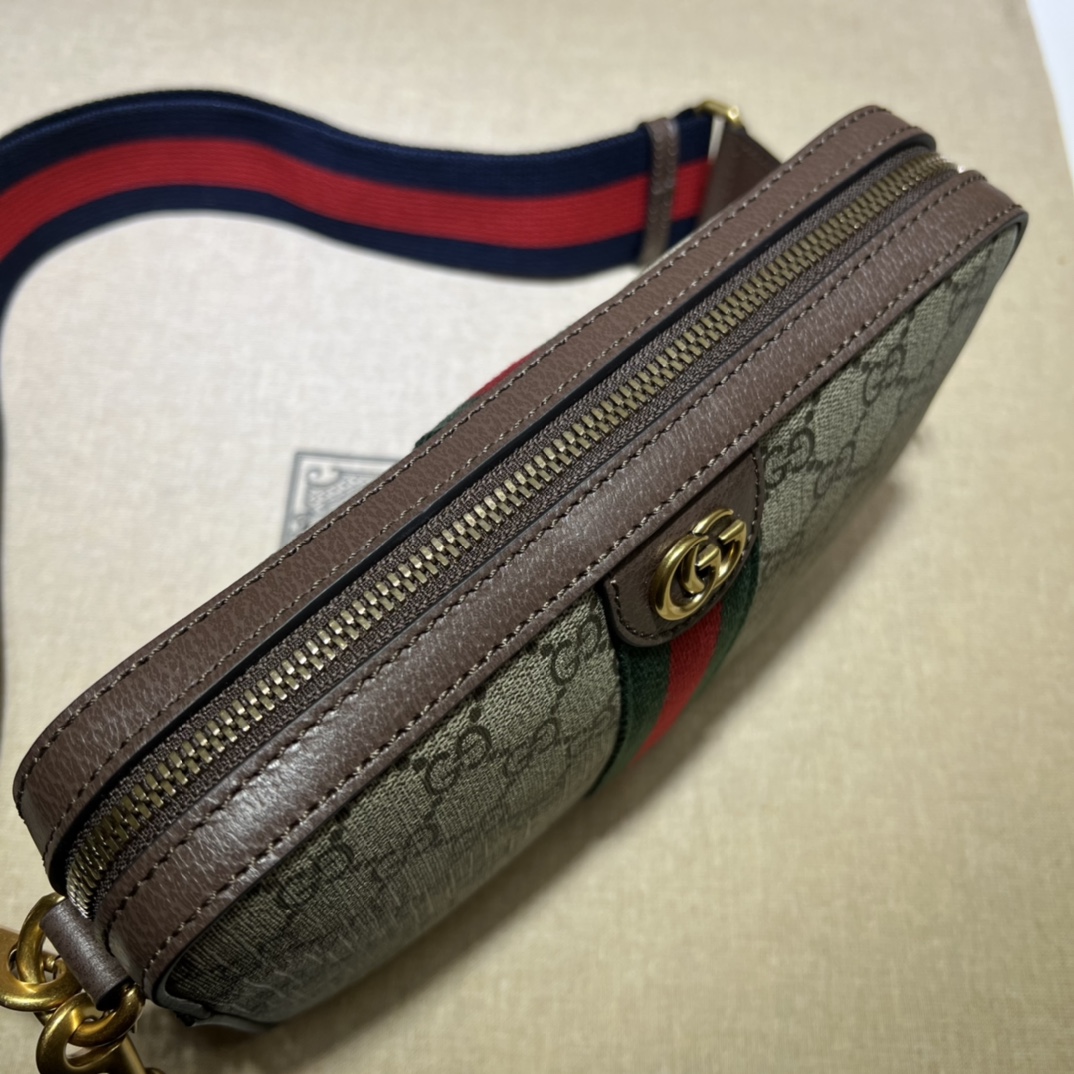 Bagsaaa Gvc*1 Ophidia Crossbody Bag Beige - 23.5*16*4.5CM