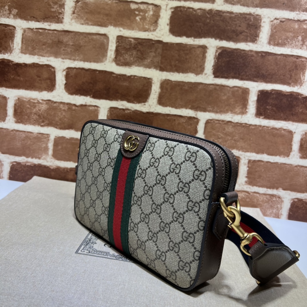 Bagsaaa Gvc*1 Ophidia Crossbody Bag Beige - 23.5*16*4.5CM
