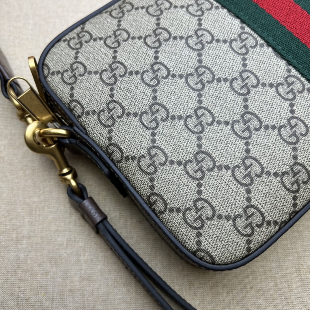 Bagsaaa Gvc*1 Ophidia Crossbody Bag Beige - 23.5*16*4.5CM
