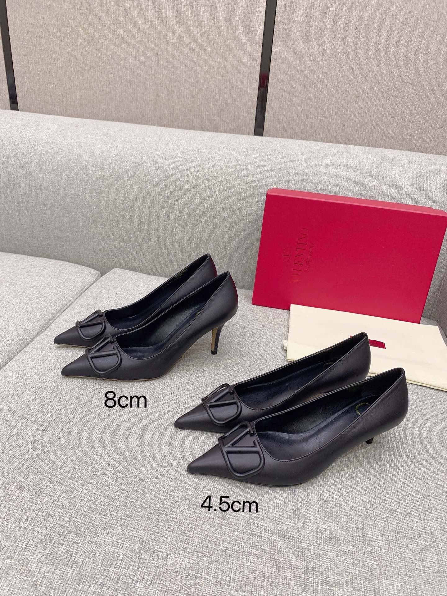 Bagsaaa Va1e*ntin0 Garavani VLOGO buckle Heel In Black