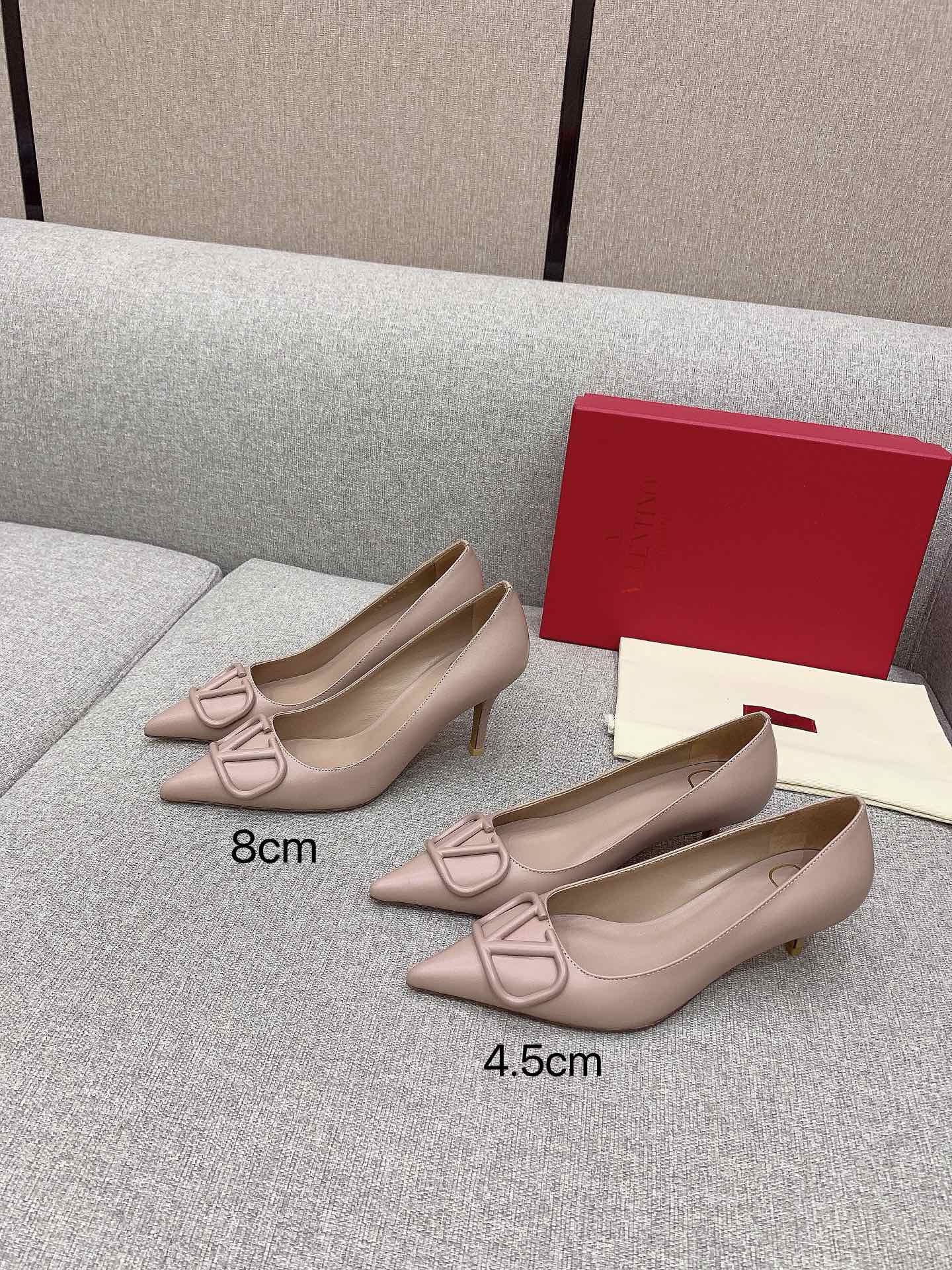 Bagsaaa Va1e*ntin0 Garavani VLOGO buckle Heel In Pink