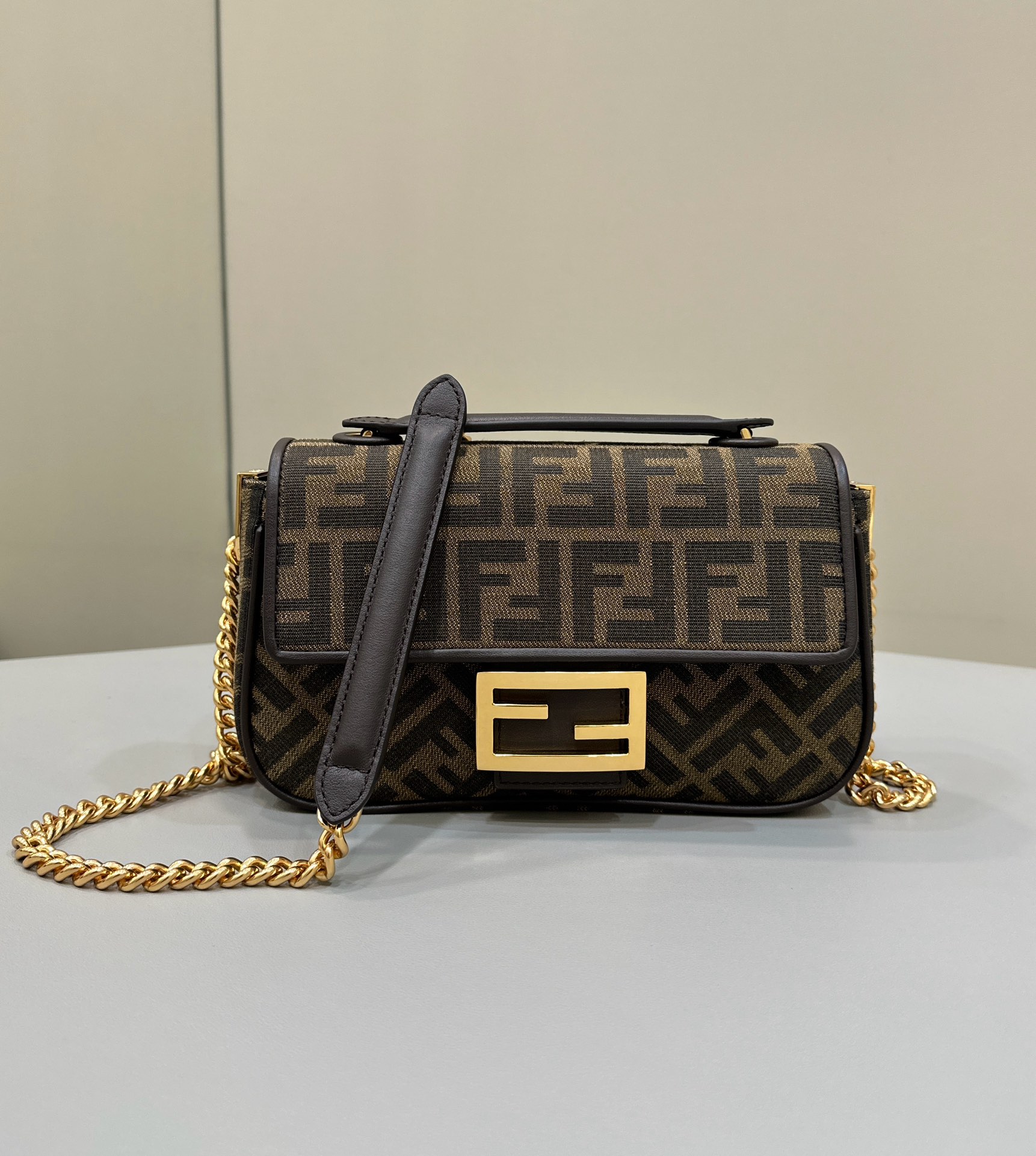 Bagsaaa F**di Baguette FF Patterned Bag - 24*7*13cm