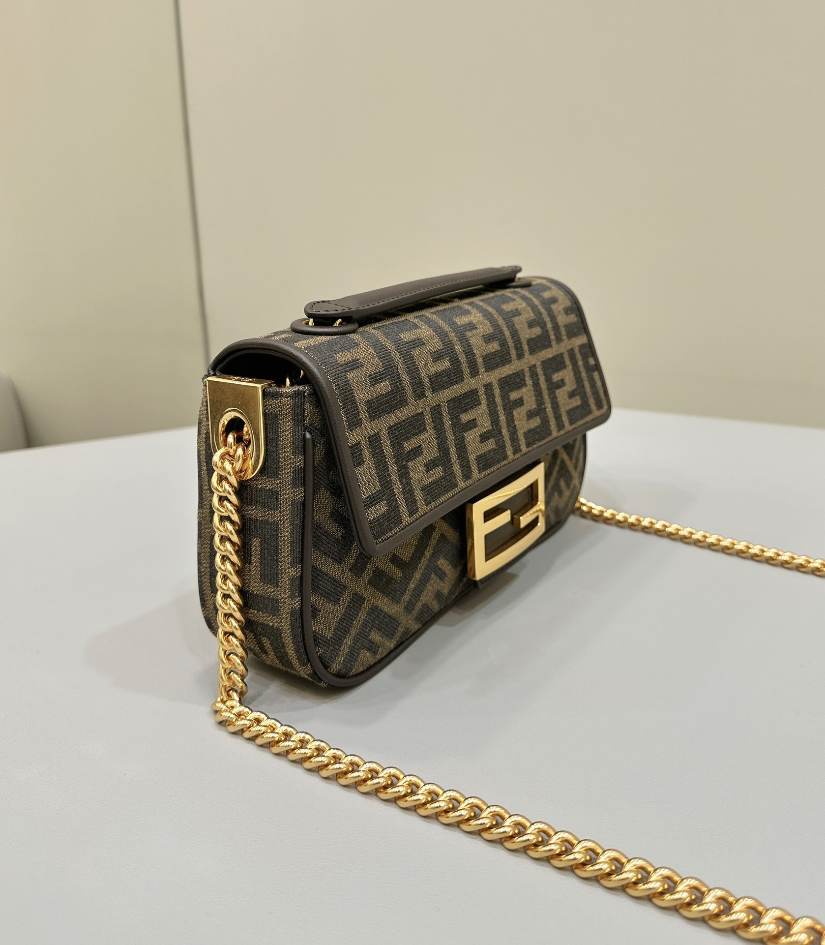 Bagsaaa F**di Baguette FF Patterned Bag - 24*7*13cm