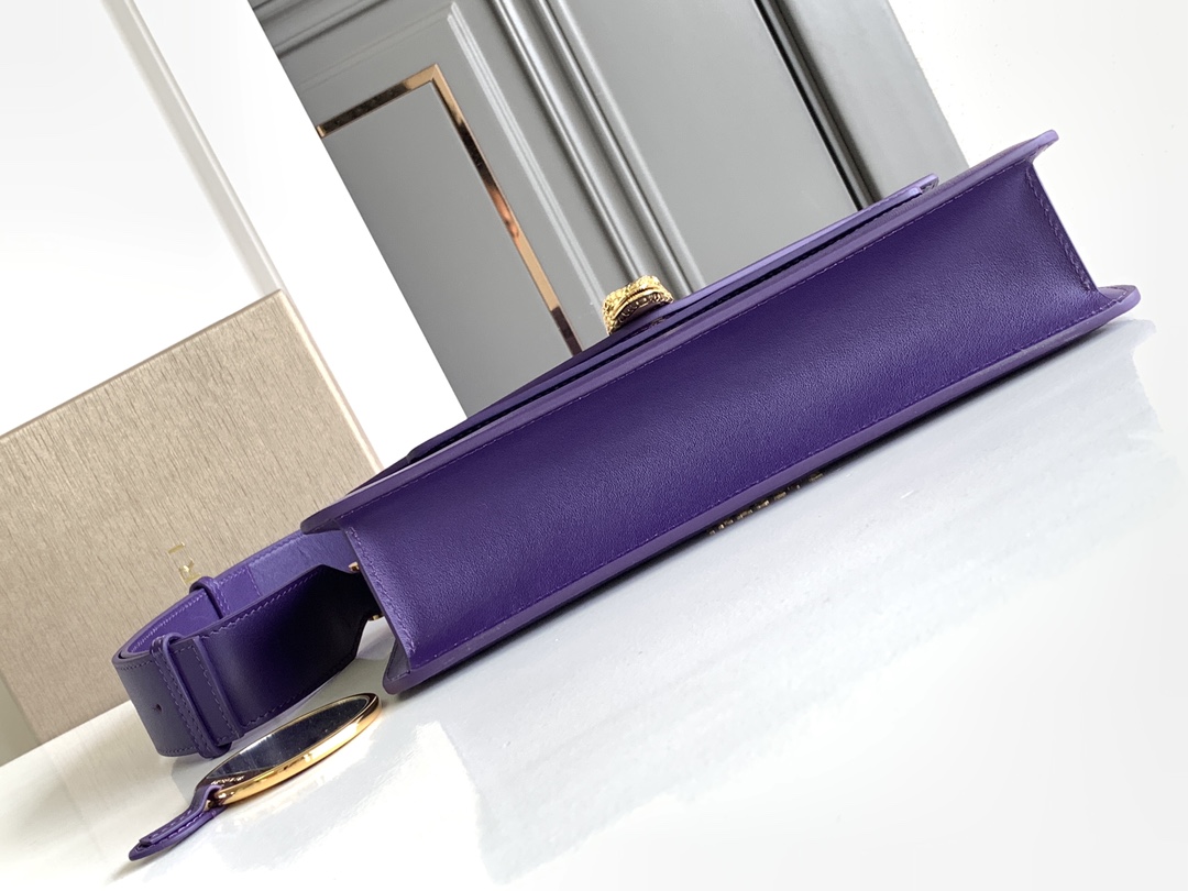 Bagsaaa Bv1g*ai Serpenti East-West Maxi Chain Shoulder Bag In Purple 02 - 28*17*6CM