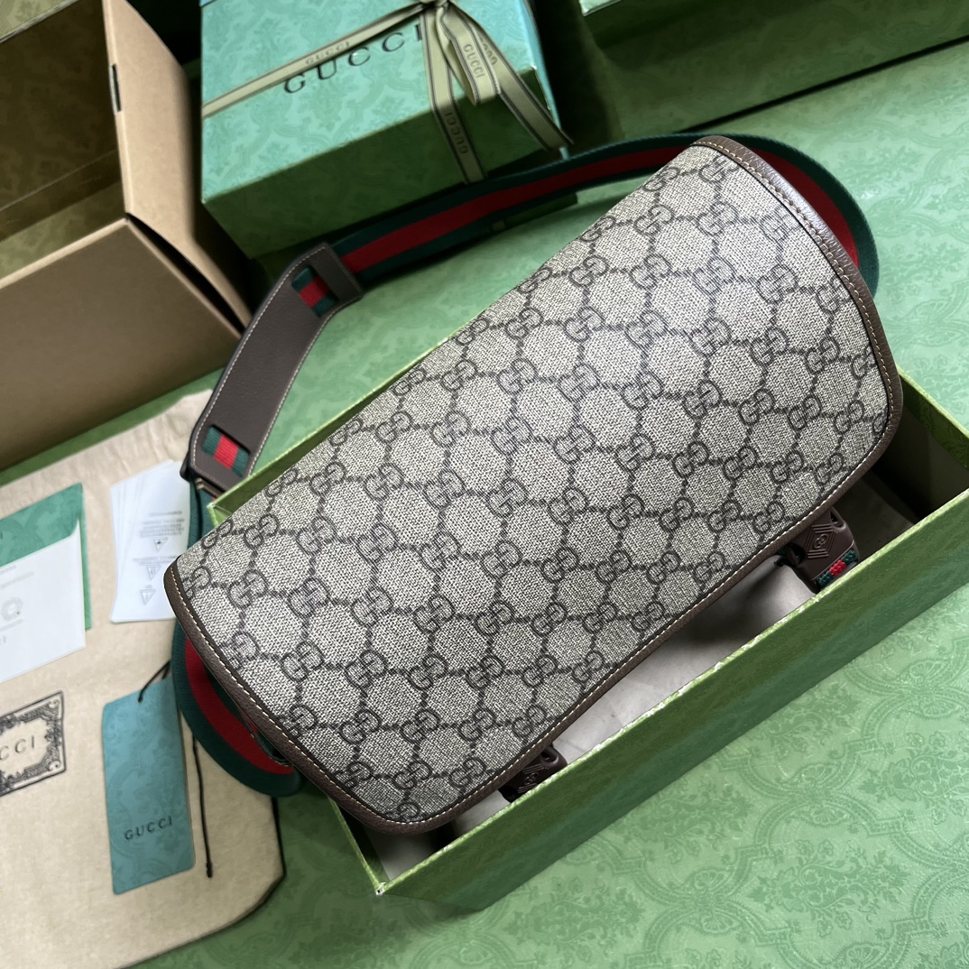 Bagsaaa Gvc*1 GG Messenger Bag Beige & Ebony - 27*20*10cm