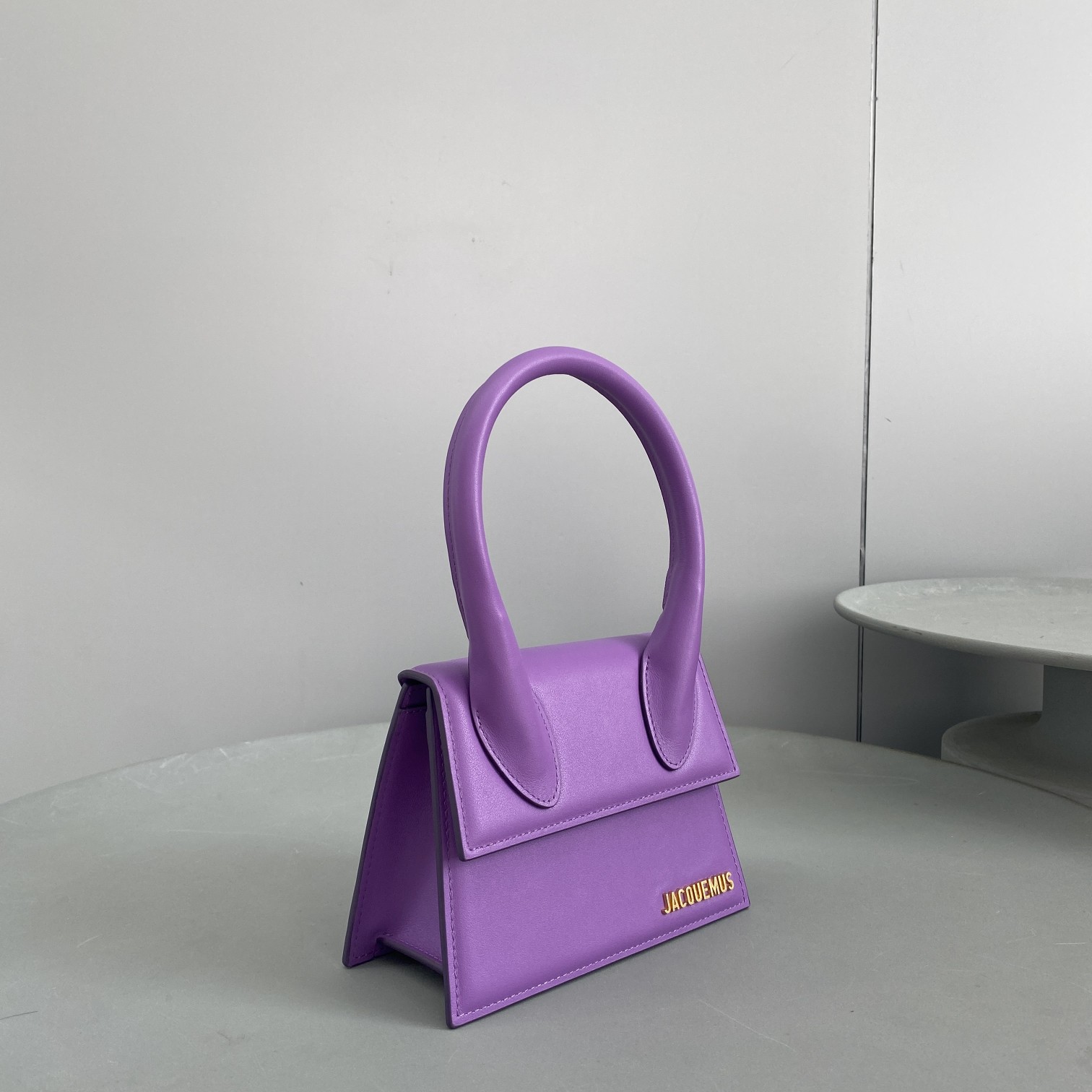 Bagsaaa Jacuqemus Le Chiquito Moyen Bag In Purple 18*15.5*8CM