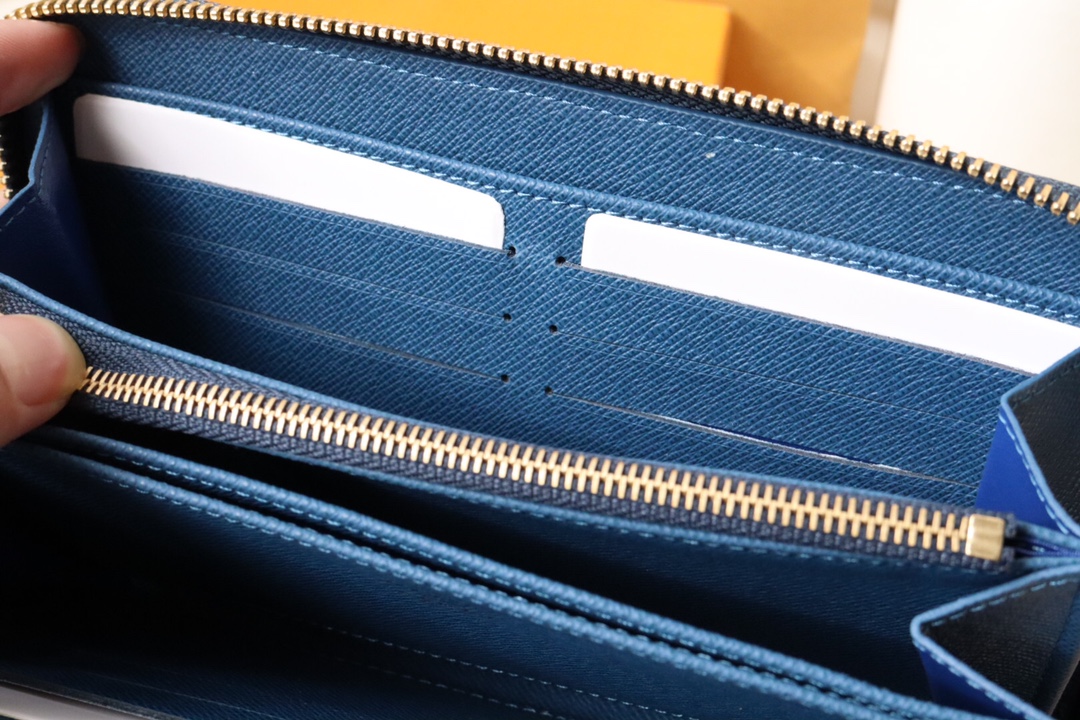 Bagsaaa L0vis Vvtt0n Zippy Coin Purse Monogram Denim - 19.5*10.5*2.5cm