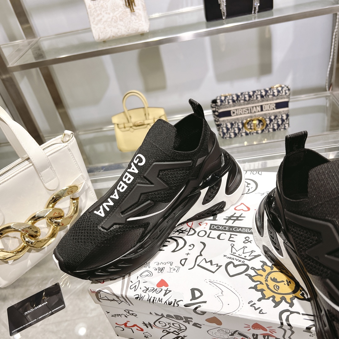 Bagsaaa Docle & Gabbana Black Sneakers