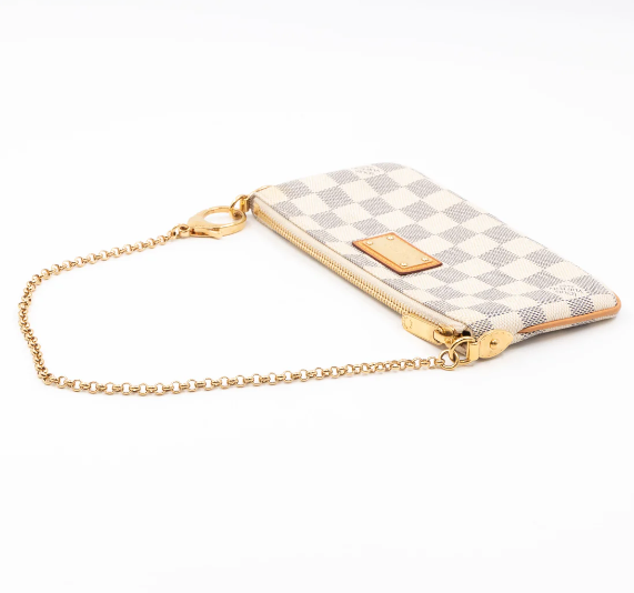Bagsaaa L0vis Vvtt0n Milla MM Pochette Damier Azur - 20 x 11 x 1.5 cm