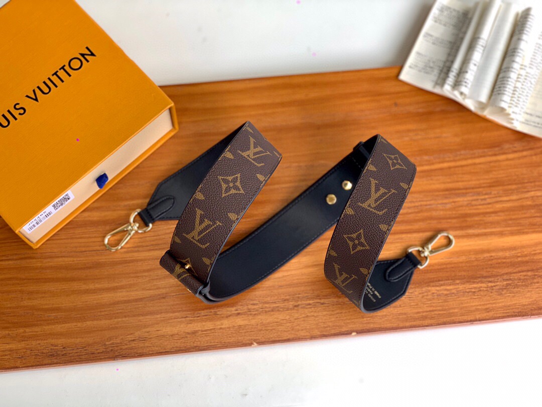 Bagsaaa L0vis Vvtt0n Leather Monogram Black Strap
