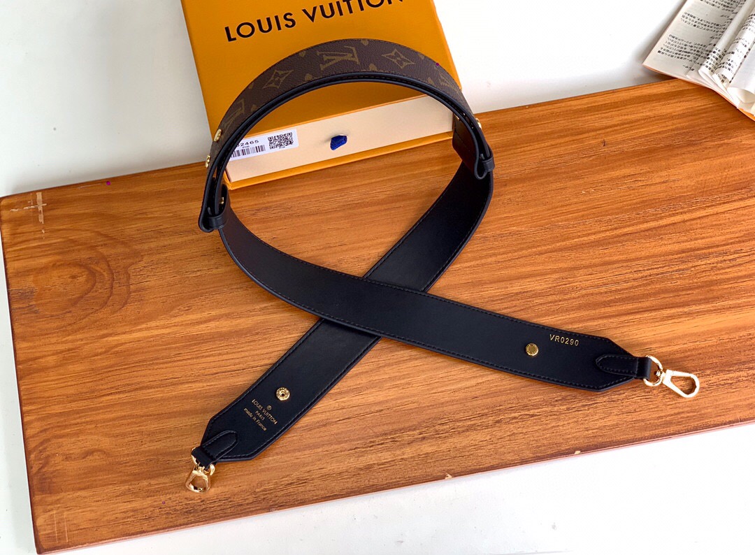Bagsaaa L0vis Vvtt0n Leather Monogram Black Strap