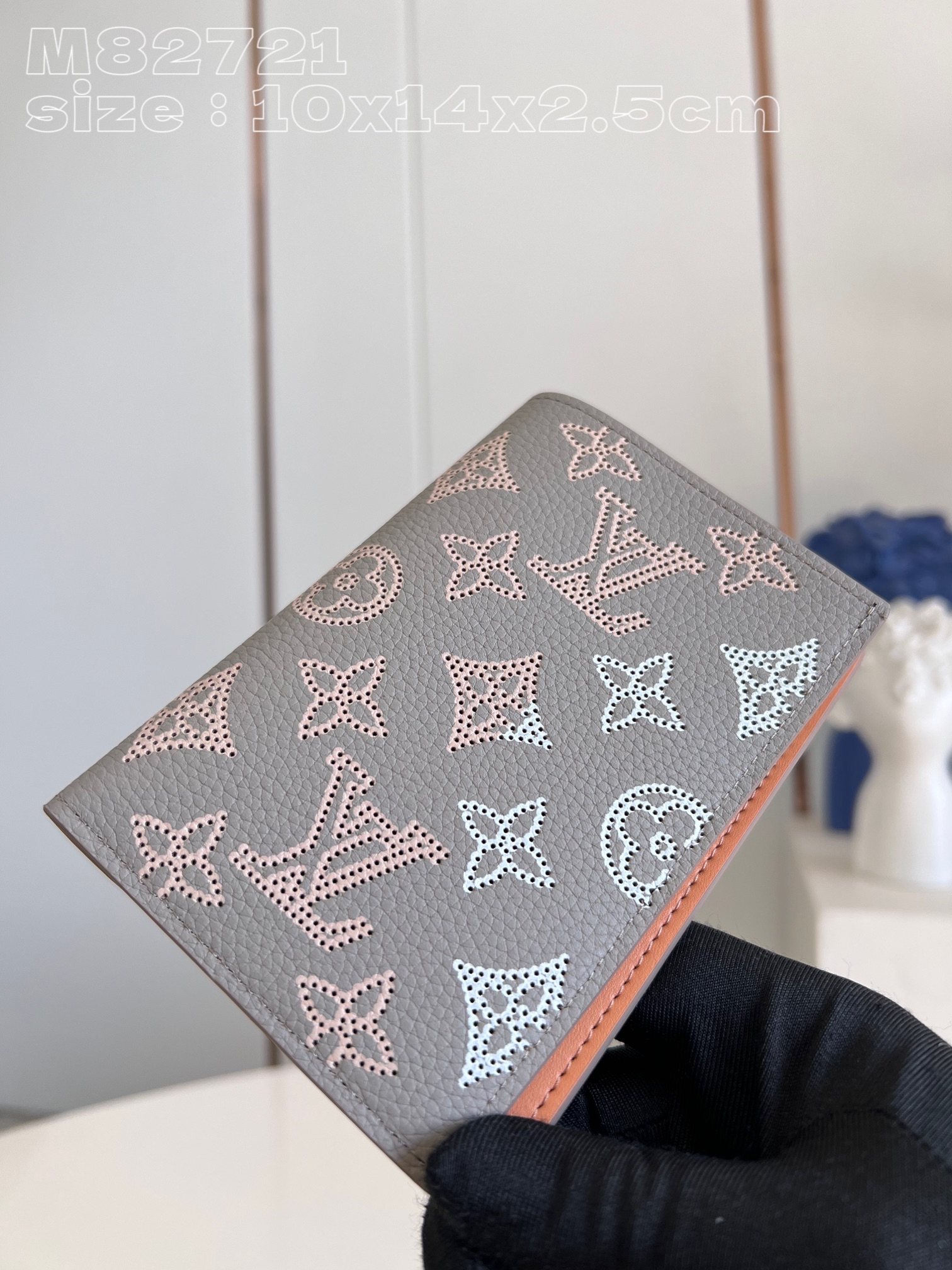 Bagsaaa L0vis Vvtt0n Passport Cover Mahina Flight Mode In Grey