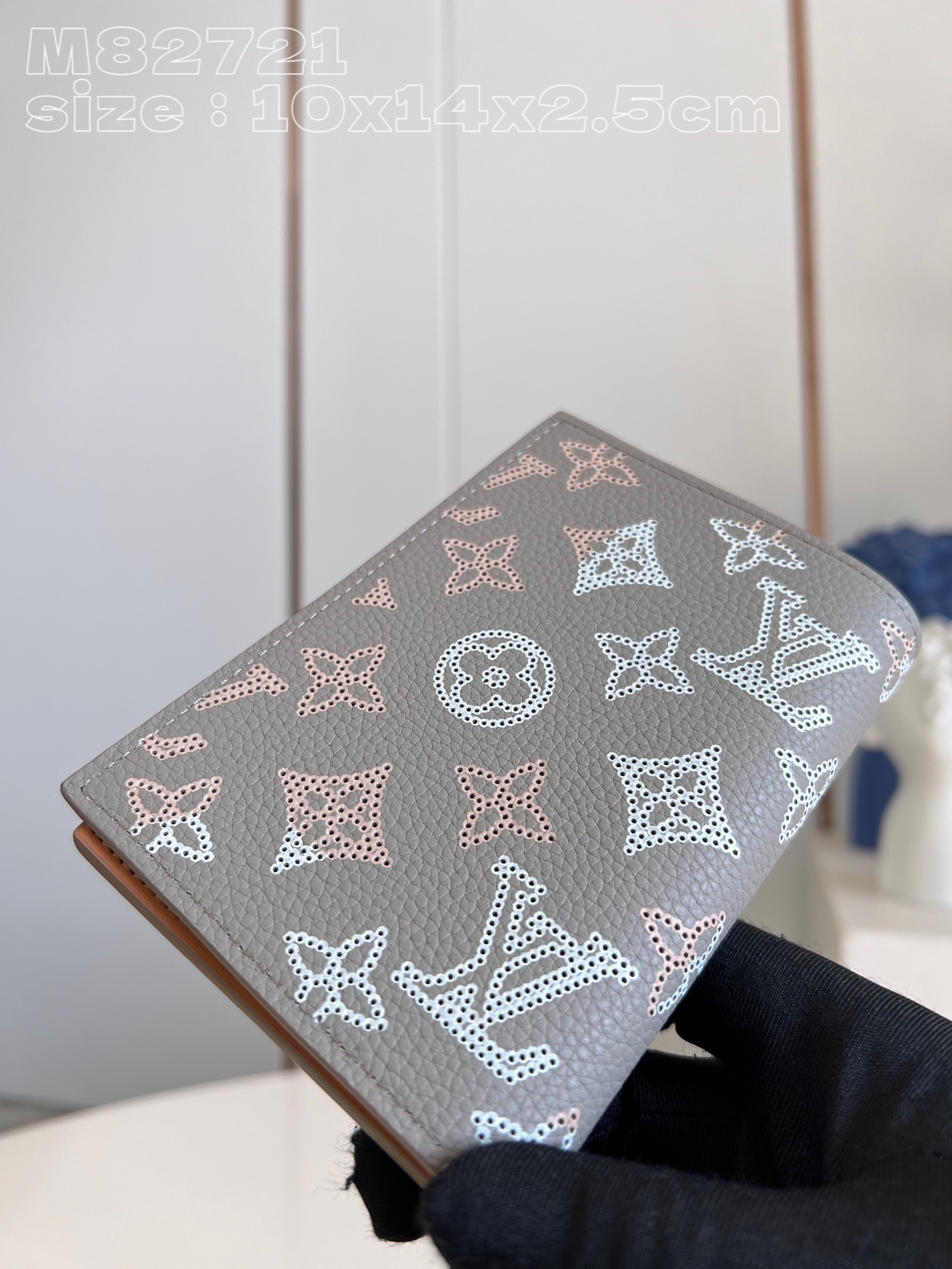 Bagsaaa L0vis Vvtt0n Passport Cover Mahina Flight Mode In Grey