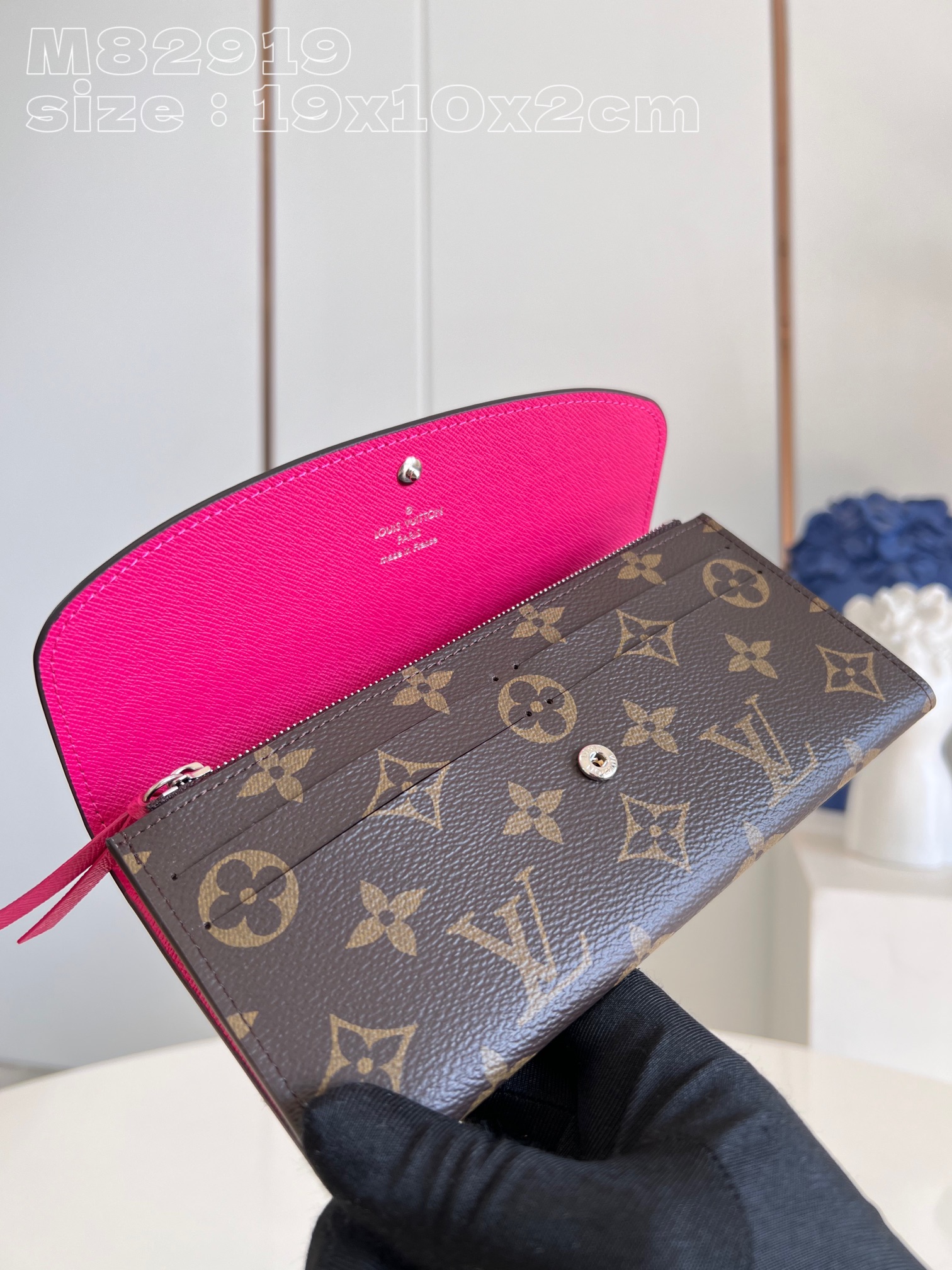 Bagsaaa L0vis Vvtt0n Emilie Wallet Pink - 19 x 10 x 2 cm