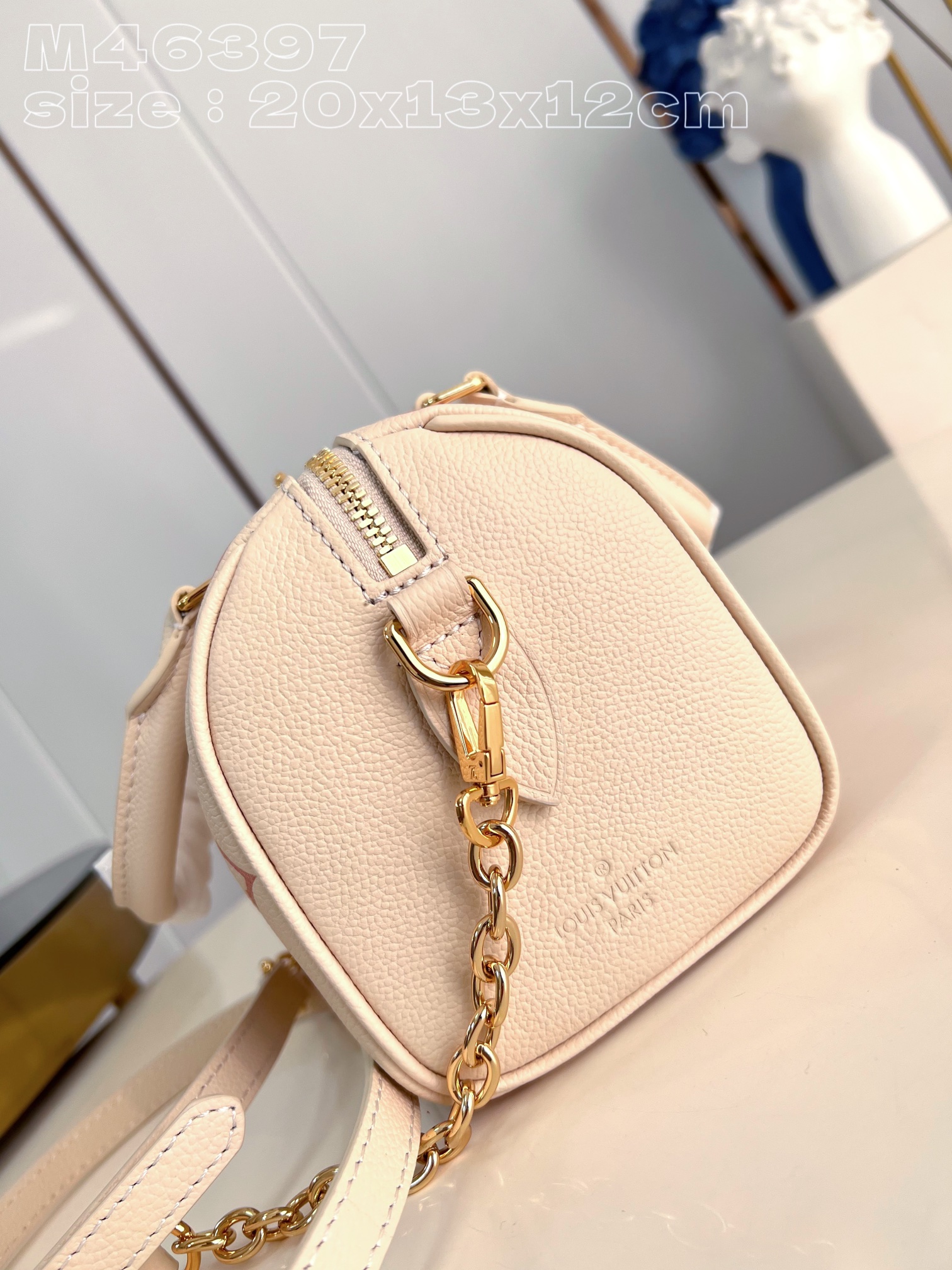 Bagsaaa L0vis Vvtt0n Speedy Bandoulière 20 Ivory and Pink