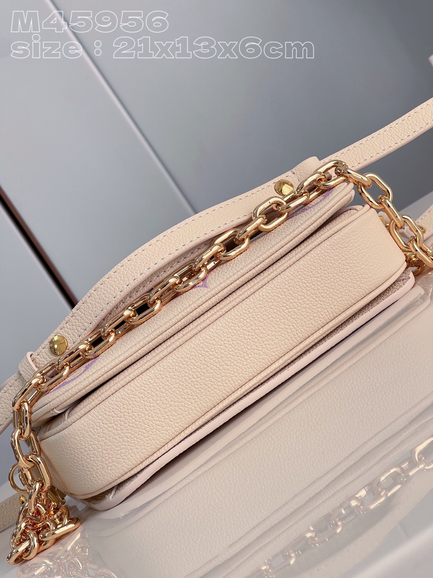 Bagsaaa L0vis Vvtt0n Pochette Métis East West Ivory & Purple