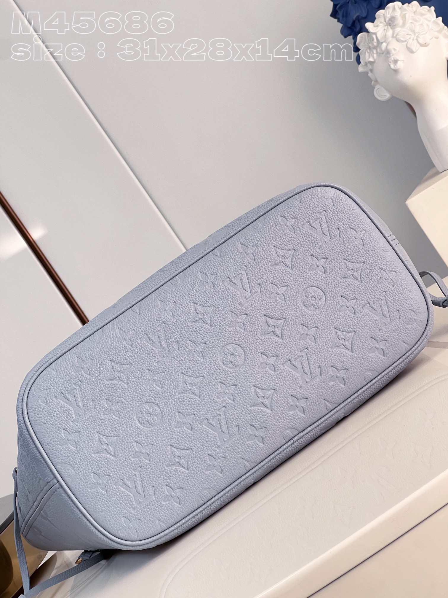 Bagsaaa L0vis Vvtt0n Neverfull MM Monogram Empreinte Blue