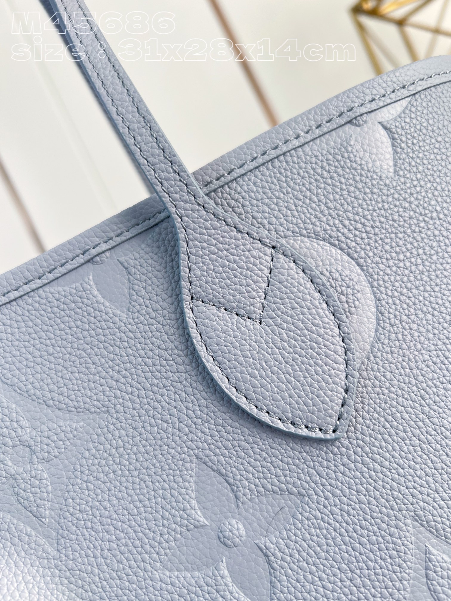 Bagsaaa L0vis Vvtt0n Neverfull MM Monogram Empreinte Blue